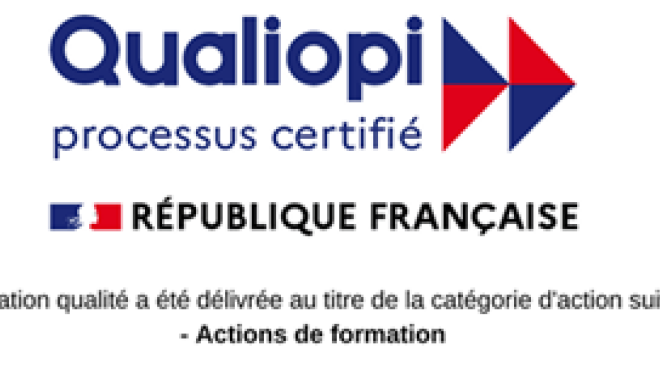 Logo Qualiopi catégorie actions de formation